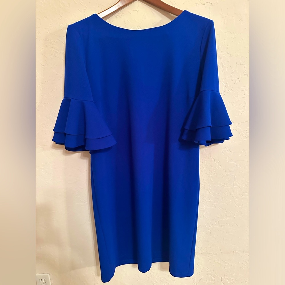 Liz Claiborne size 18 blue fitted dress